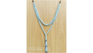 multiple strand beads bluesky necklaces double wrist